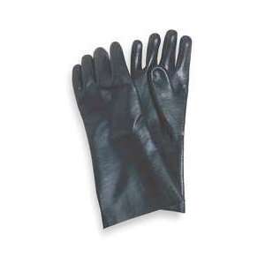 Condor 3BA49 Glove, PVC, Smooth, Black, Size Large, Pr  