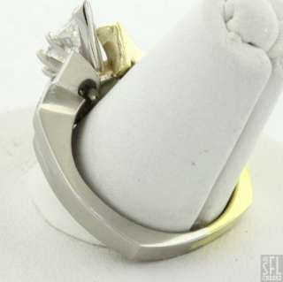   PLATINUM 18K YELLOW GOLD 1.25CT VS2/F DIAMOND ENGAGEMENT RING  