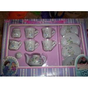  12 pc Fine Porcelain Tea Set Toys & Games