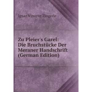   Meraner Handschrift (German Edition) Ignaz Vinzenz Zingerle Books