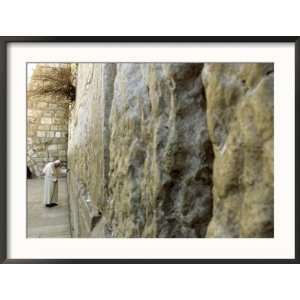  Pope John Paul II Rests His Hand on the Western Wall 