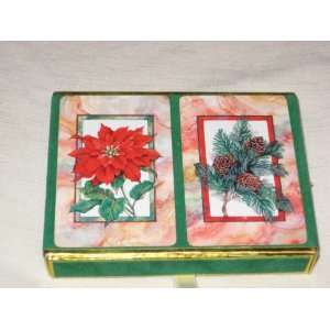  Vintage Playing Cards   Christmas Holiday Double Deck Playing Cards 