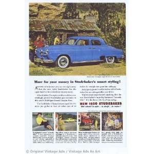   Champion Regal DeLuxe 4 Door Sedan Blue Vintage Ad 