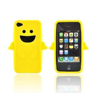    For Apple iPhone 4 Silicone Skin Case YELLOW ANGEL Electronics