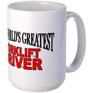  The Worlds Greatest Forklift Driver Occupations Large Mug 
