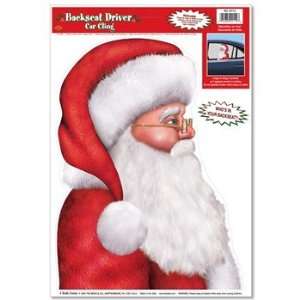  Santa Backseat Driver Car Cling Case Pack 180