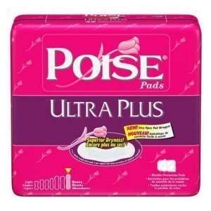 Poise Pads, Ultra Plus Absorbency, 4 Case of 42 pads (Total 164 pads)