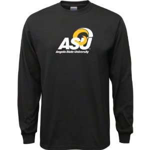 Angelo State Rams Black Youth Logo Long Sleeve T Shirt