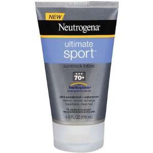 Neutrogena Ultimate Sport Sunblock Lotion SPF 70+ 4 oz (Quantity of 4)