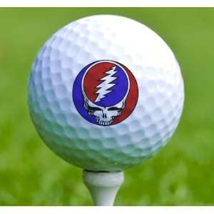  3 x Rock n Roll Golf Balls Greatful Dead Musical 