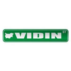   VIDIN ST  STREET SIGN CITY BULGARIA