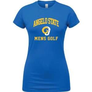  Angelo State Rams Royal Blue Womens Mens Golf Arch T 