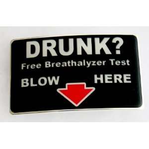  Drunk? Free Breathalyzer Alcohol Level Test Bar Joke Fun 