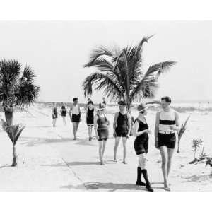   192 photo Bathers on sidewalk, Anna Maria Beach graphic 
