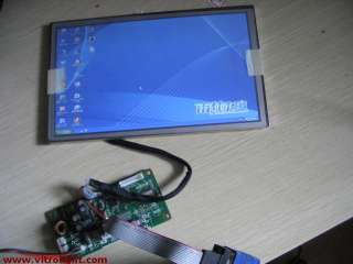 AUO 8.9inch industrial LCD, B089AW01+VGA/AV board , 1024x 600  