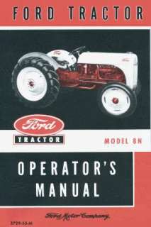 FORD Tractor 8N Owners Manual 1948 1952  