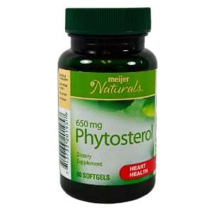  Meijer Phytosterol 650 mg Dietary Supplement 60 Softgels 