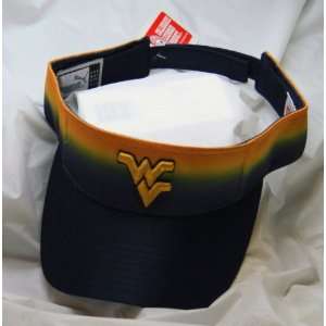 NCAA West Virginia Logo on Blue&Yellow SUN VISOR Puma  