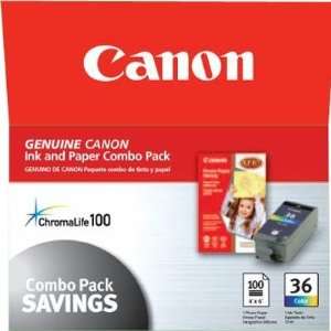  Selected CLI36 w/Glossy Photo Paper By Canon Computer 