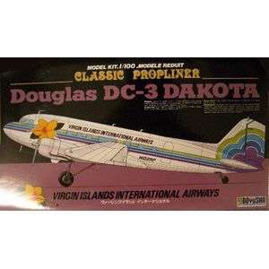 Doyusha 400227 DC 3 Virgin Island Airline 1/100 Scale Plastic Kit 