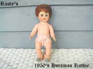 1950s Horsman RUTHIE doll WRIST hang TAG #1  