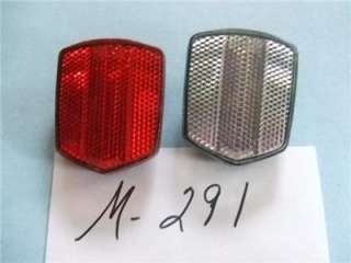 VINTAGE BICYCLE REFLECTORS   PAIR OF SHIELDS . KOOL   