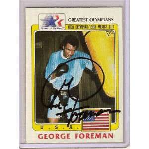  George Foreman Autographed Boxing Card. This card is from 