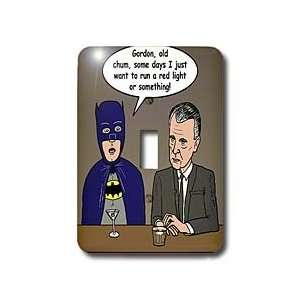   Batman and Commissioner Gordon at the bar   Light Switch Covers