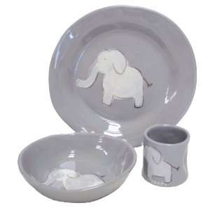  Grey Elephant Character Personalized Ceramic Dish 