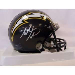 Antonio Gates Autographed / Signed San Diego Chargers Mini Helmet