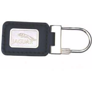 New Jaguar Key Chain   Leather, Black