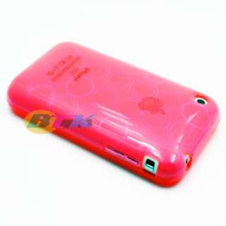 Pink Soft TPU Silicone Hard Case Cover iPhone 3G 3GS  