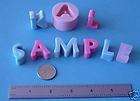 Silicone Alphabet 4A Soap Candle Wax Embeds Molds