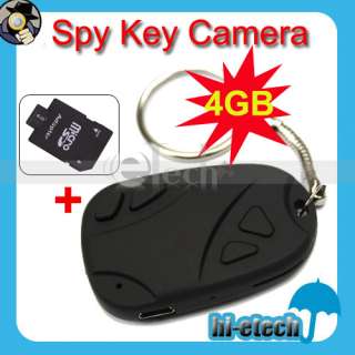 Hidden Spy Camera Car Key Chain DVR Covert Video Record  
