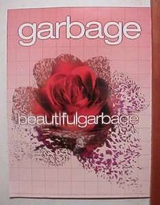 Garbage Promo Poster Great Band shot 2 sided  