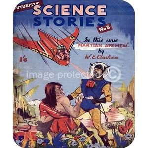  Martian Apemen Futuristic Science Stories Cover MOUSE PAD 