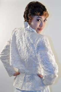 Vtg 80s Princess Strapless Rhinestone Wedding Dress  