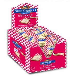 Ghirardelli Chocolate Squares, Peppermint Bark, 0.415 Ounce Squares 