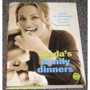 Giada De Laurentiis Signed Family Dinners Cookbook  Sports 