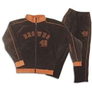 Browns Reebok Big Kids Youth Velour Warm Up Suit  Sports 