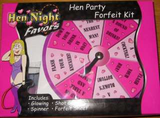 FUN HEN NIGHT PARTY BRIDE TO BE FORFEIT DRINKING GAME  