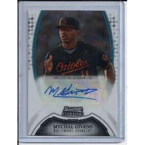  Sterling Prospect Autograph #BSP MG Mychal Givens   BALTIMORE ORIOLES