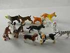 Toy Dogs Assorted Breeds Lot of 12 Plastic Figures