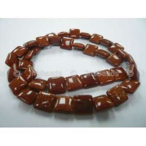    10mm Puff Square Beads 16, Goldstone Arts, Crafts & Sewing