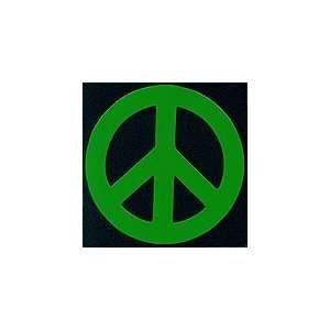  Peace Sign Magnet Lime 4 Inch 