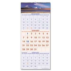  Scenic 3 month Wall Calendar, 12 1/4 X 27, 2011 2013