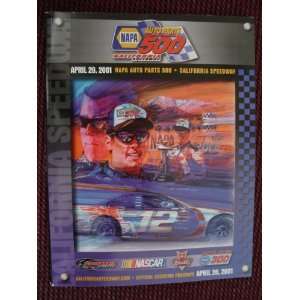  California Speedway NASCAR 500   April 29, 2001 Program 
