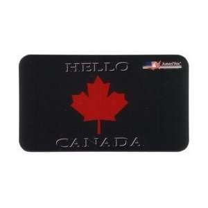   Card $20. Hello Canada Large Maple Leaf (Bus. Card Size) Card Only