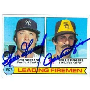  Goose Gossage (Yankees) & Rollie Fingers ( Padres 