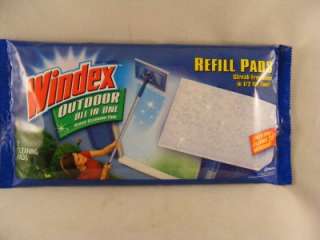 Windex Outdoor All In One Glass Cleaning Refill Pads 019800701185 